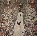 Garden with Roosters Gustav Klimt